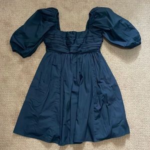 Abercrombie and Fitch black puff sleeve mini dress